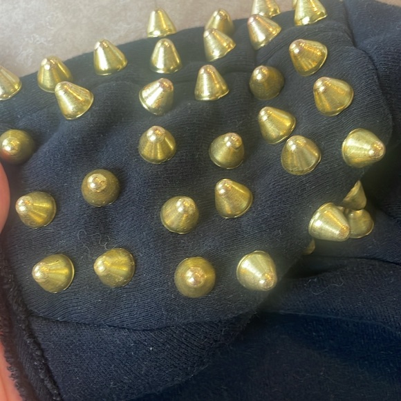 Silence and noise shoulder rivet stud sweatshirt L - Picture 4 of 5